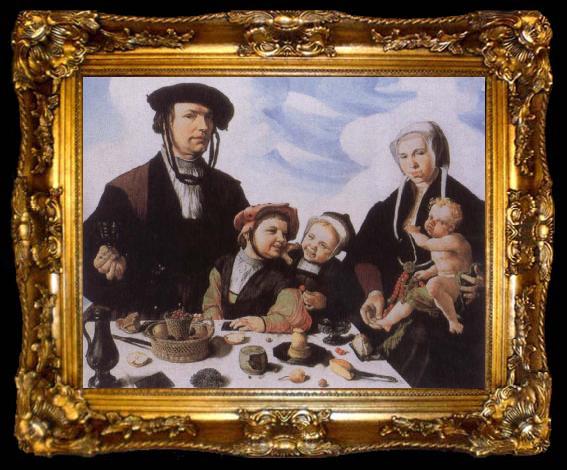 framed  Maerten Jacobsz van Heemskerck Family portrait, ta009-2